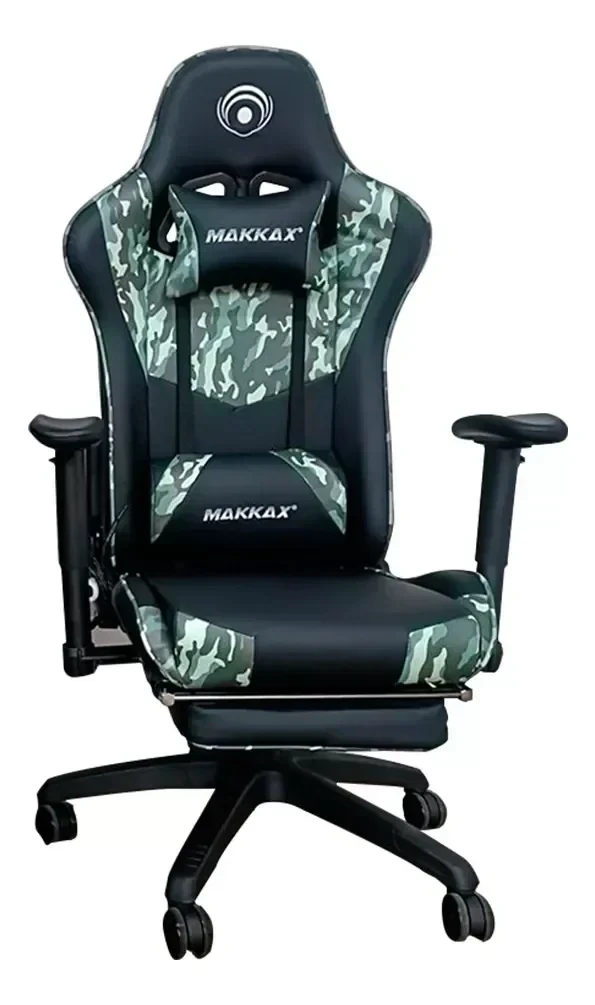 SILLA GAMER MAKKAX VERDE CLARO CAMUFLADO