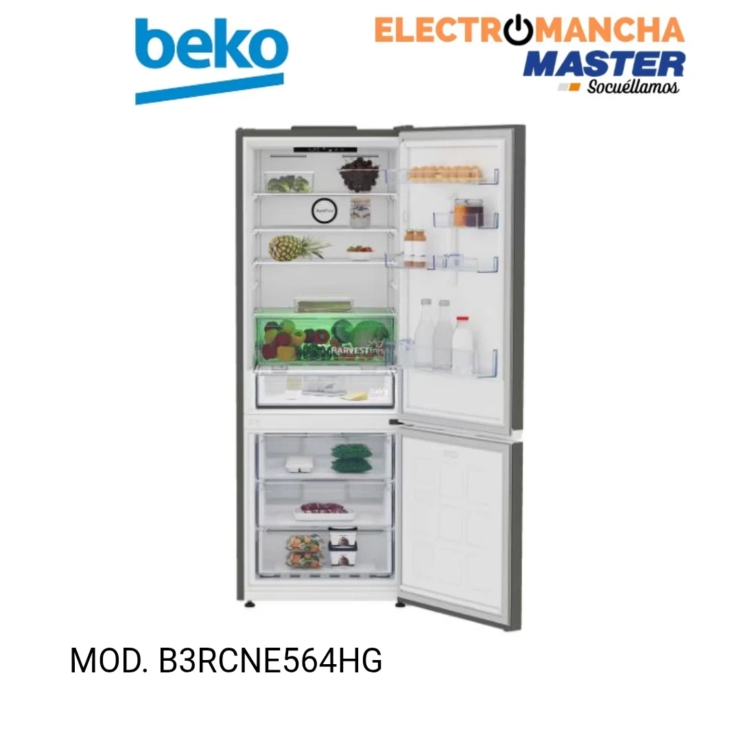 FRIGO COMBI BEKO B3RCNE564HG INOX 1,92x70 NF E  5
