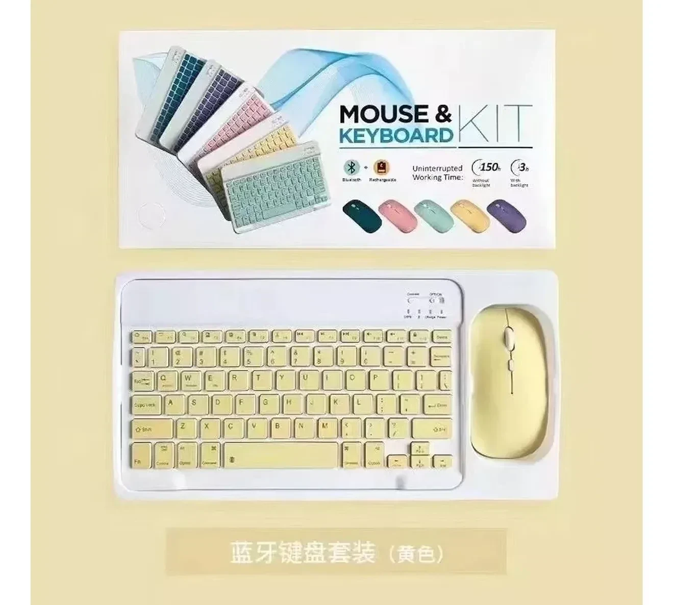 Teclado Inalámbrico Kit Mouse Y Teclado  2