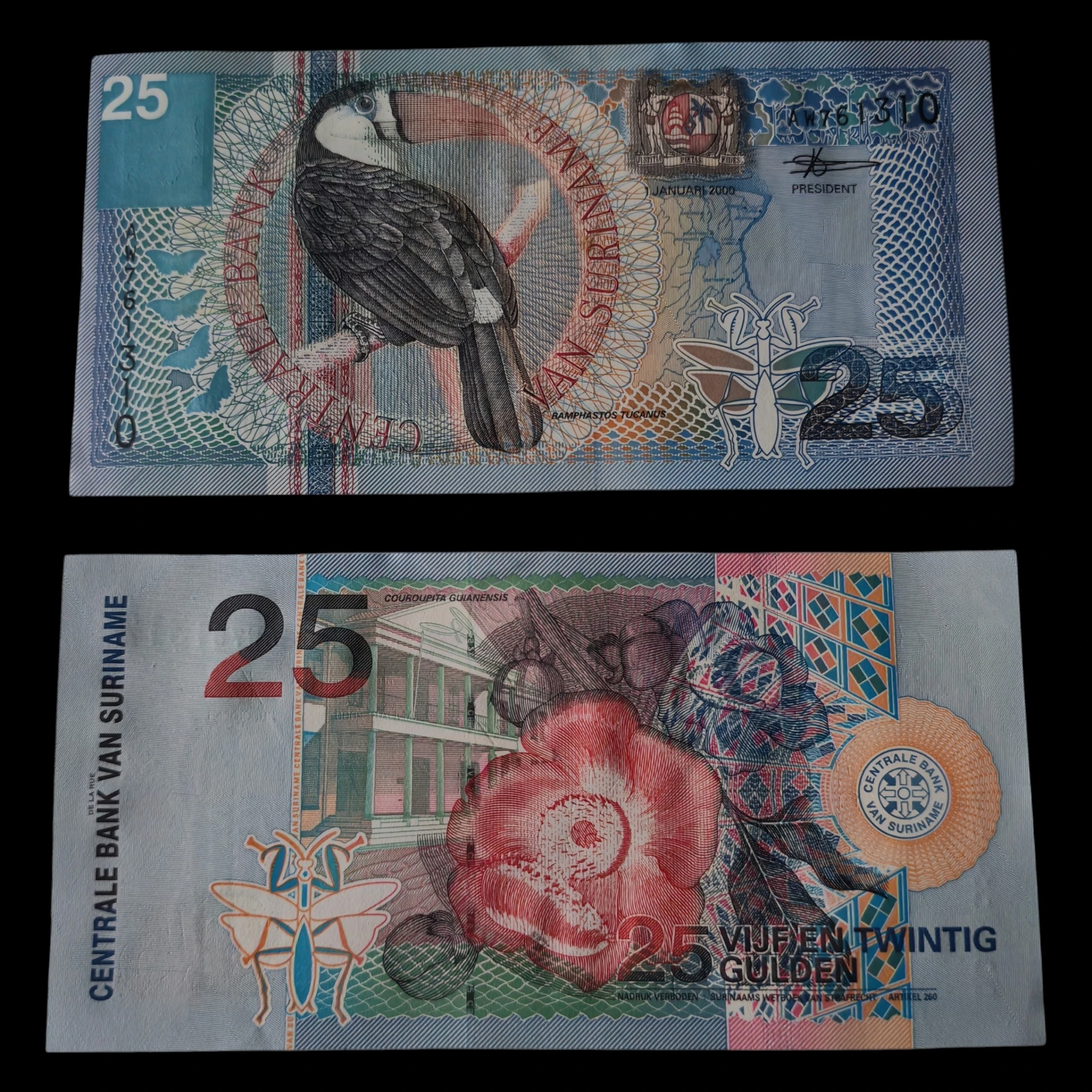 ° Suriname 25 gulden UNC