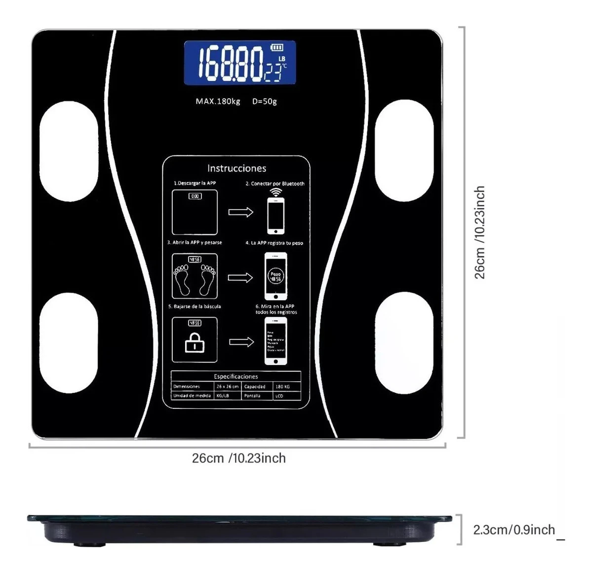 Bascula digital Bluetooth 3