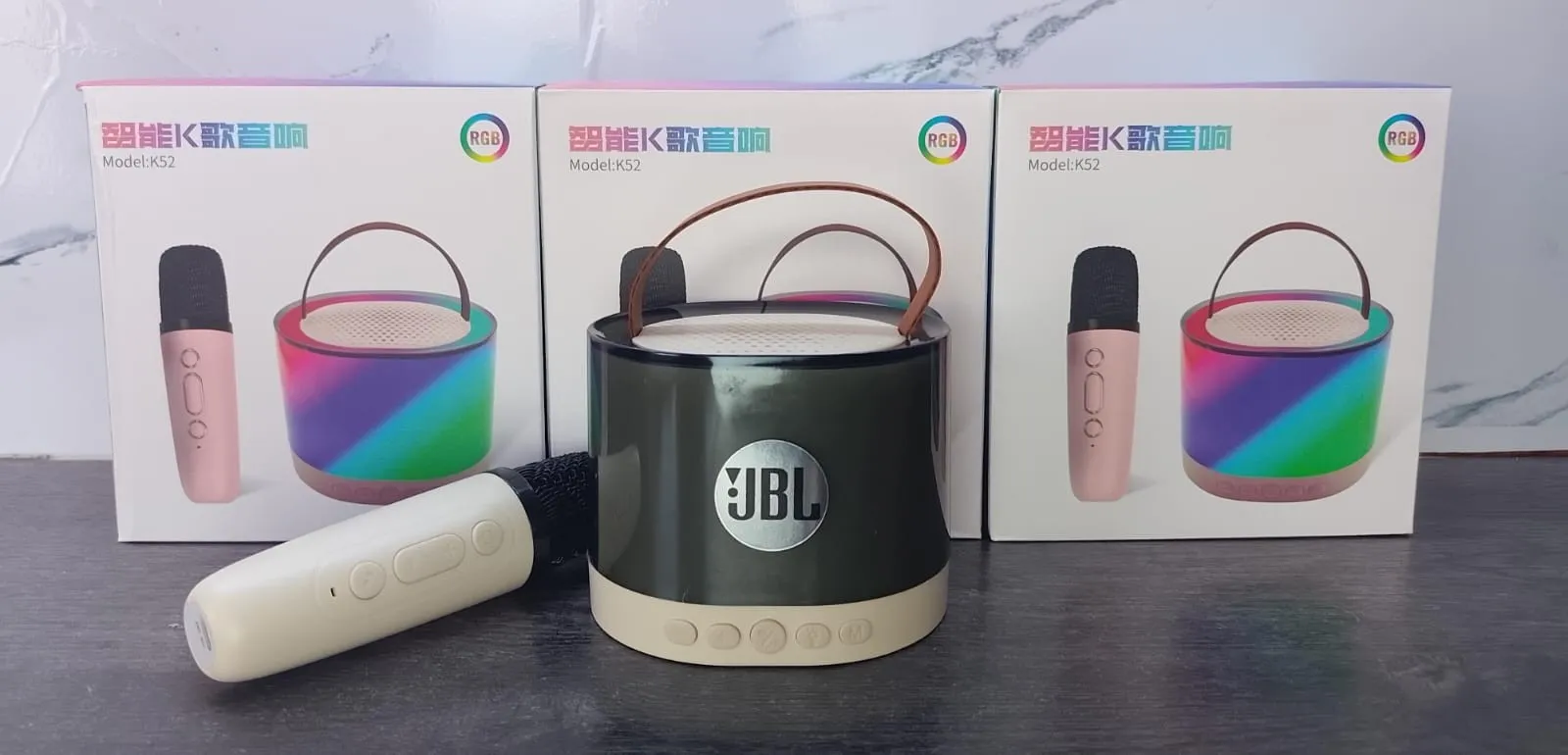 PARLANTE MICROFONO K52 LUZ RGB