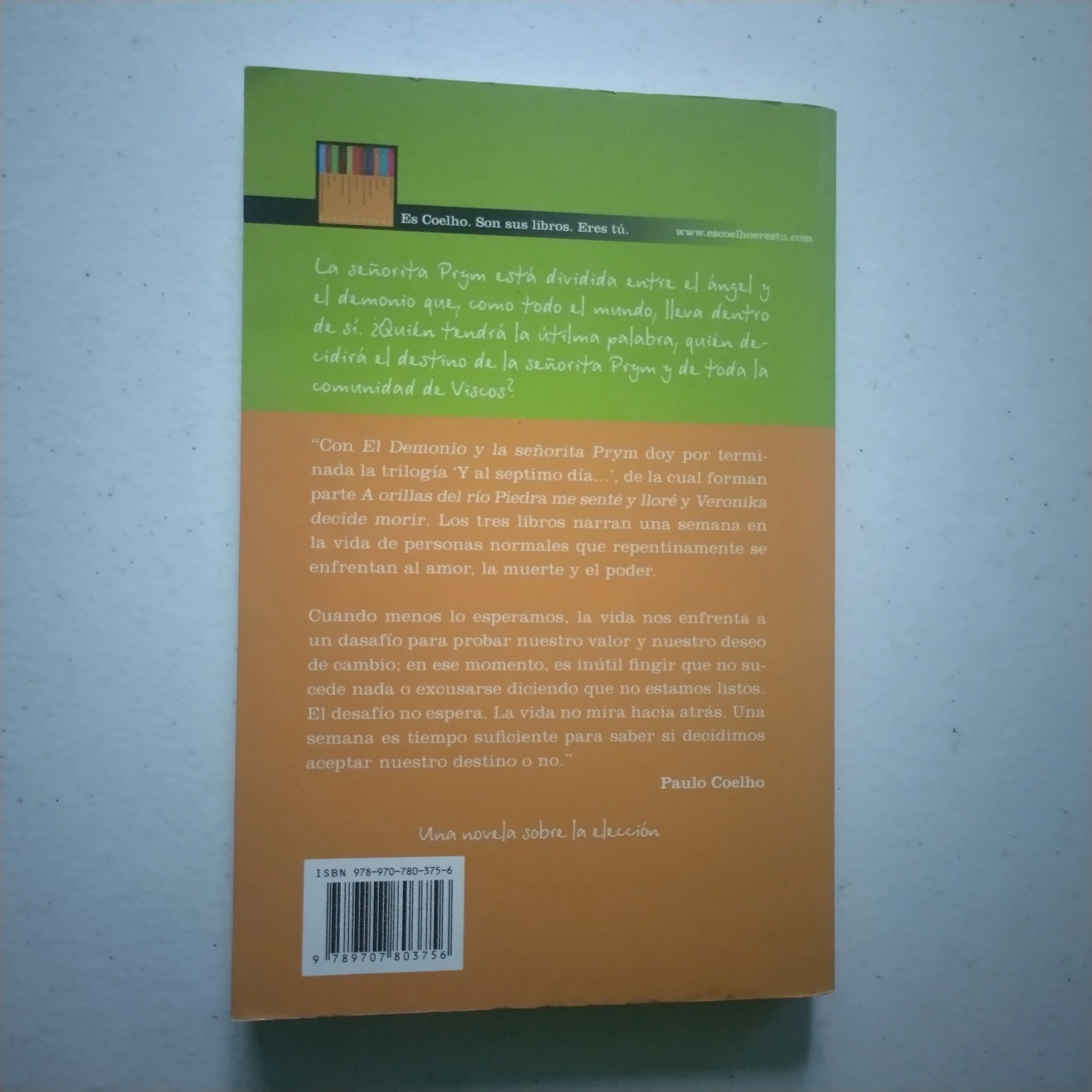El diablo y la señorita Prym, Paulo Coelho usado 2