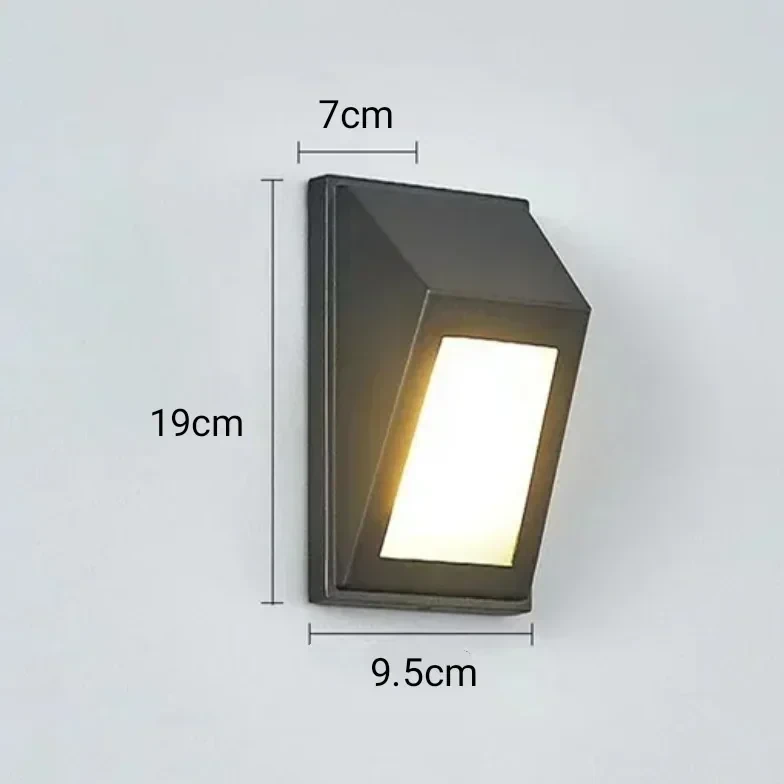 APLIQUE PARED LED NEGRO 10W IP65 4