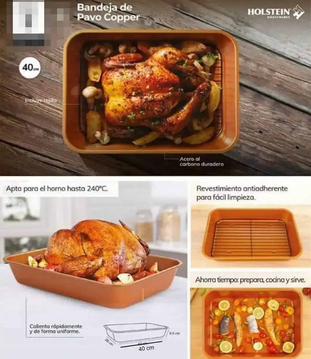 BANDEJA PARA HORNEAR