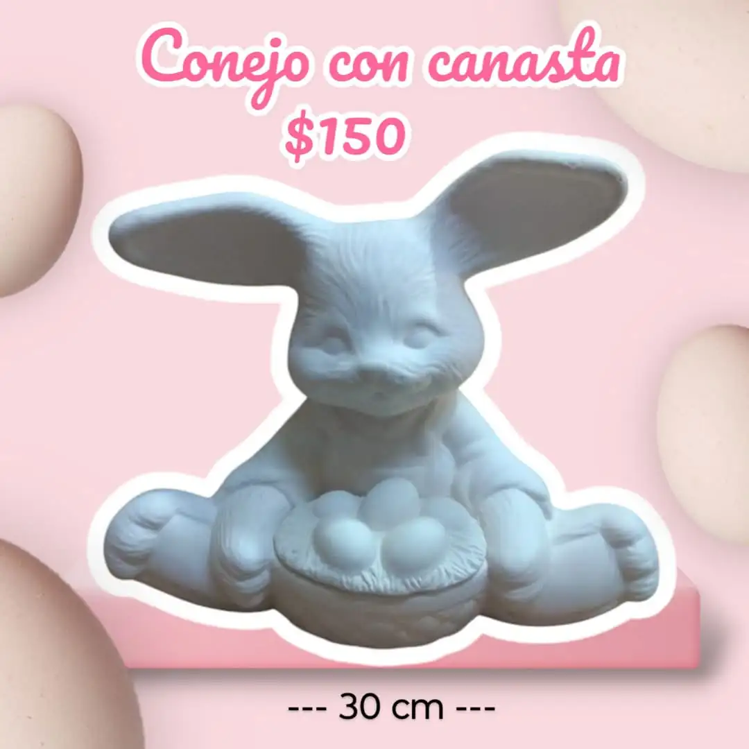Conejo con canasta 