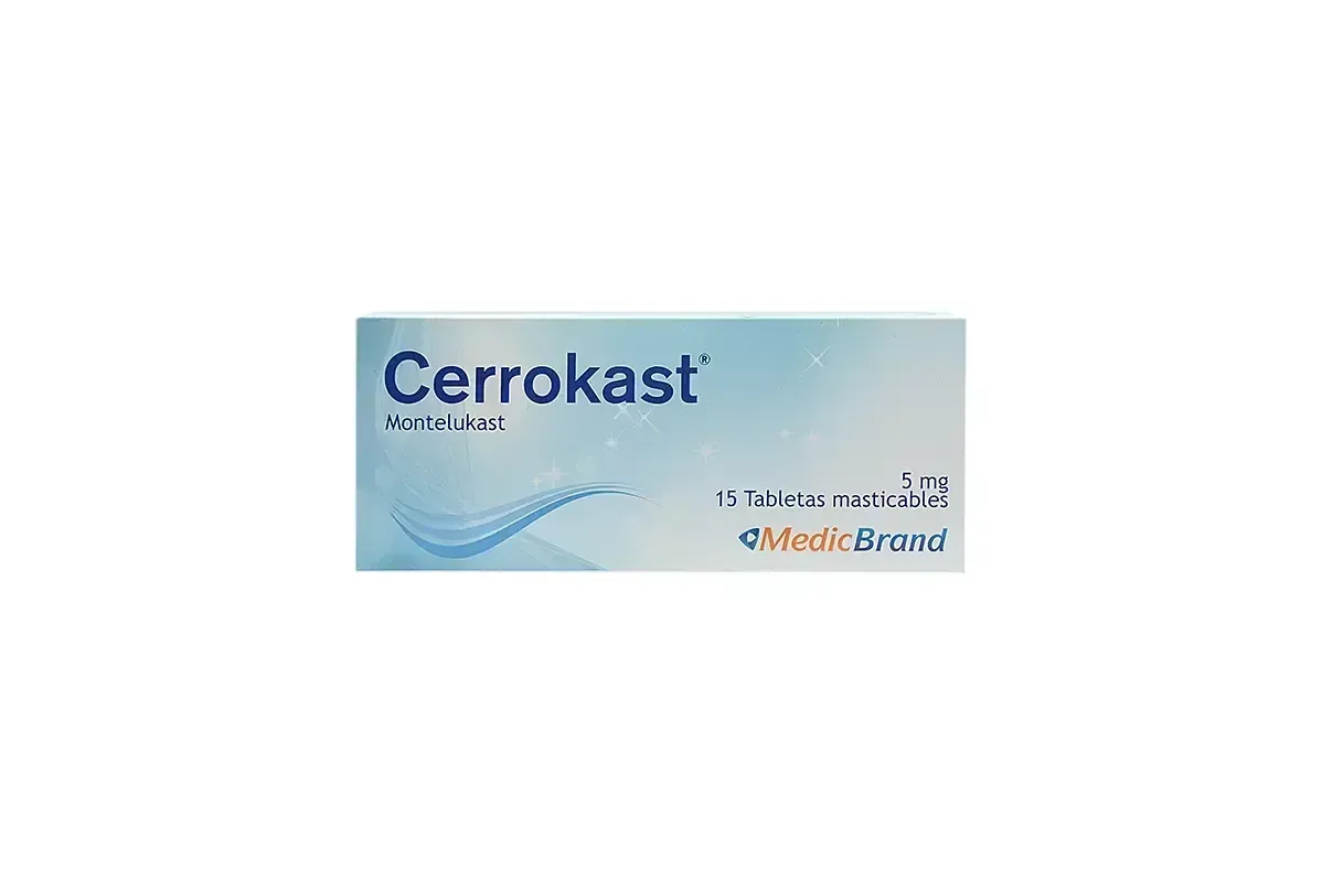 CERROKAST 5 MG X 15 TBL MASTICABLES