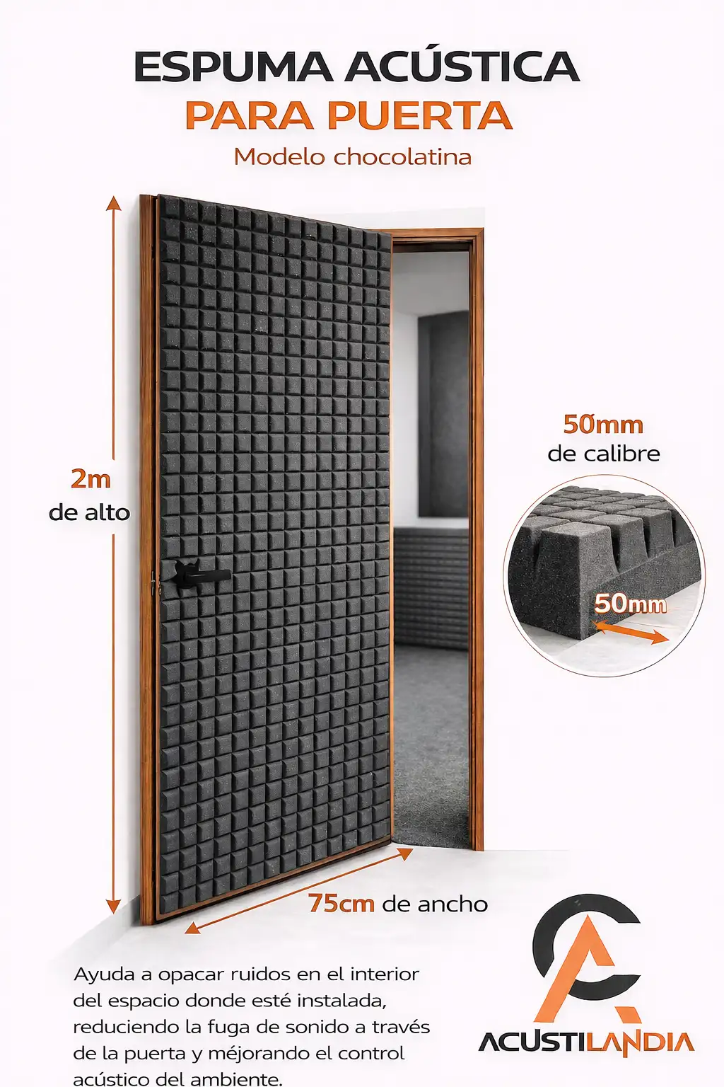 ESPUMA ACÚSTICA OARA PUERTAS