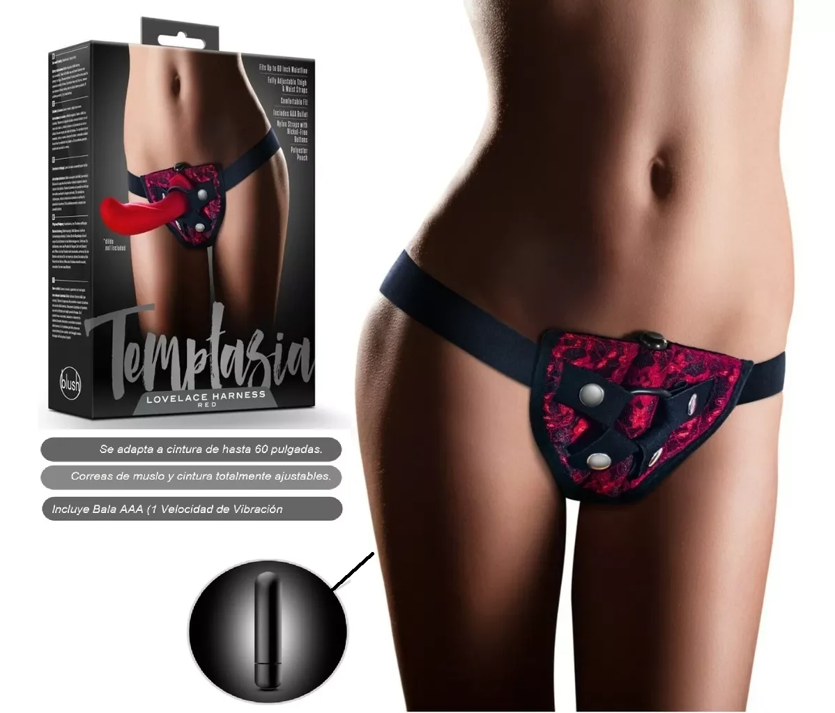 Temptasia - Lovelace Harness - Red