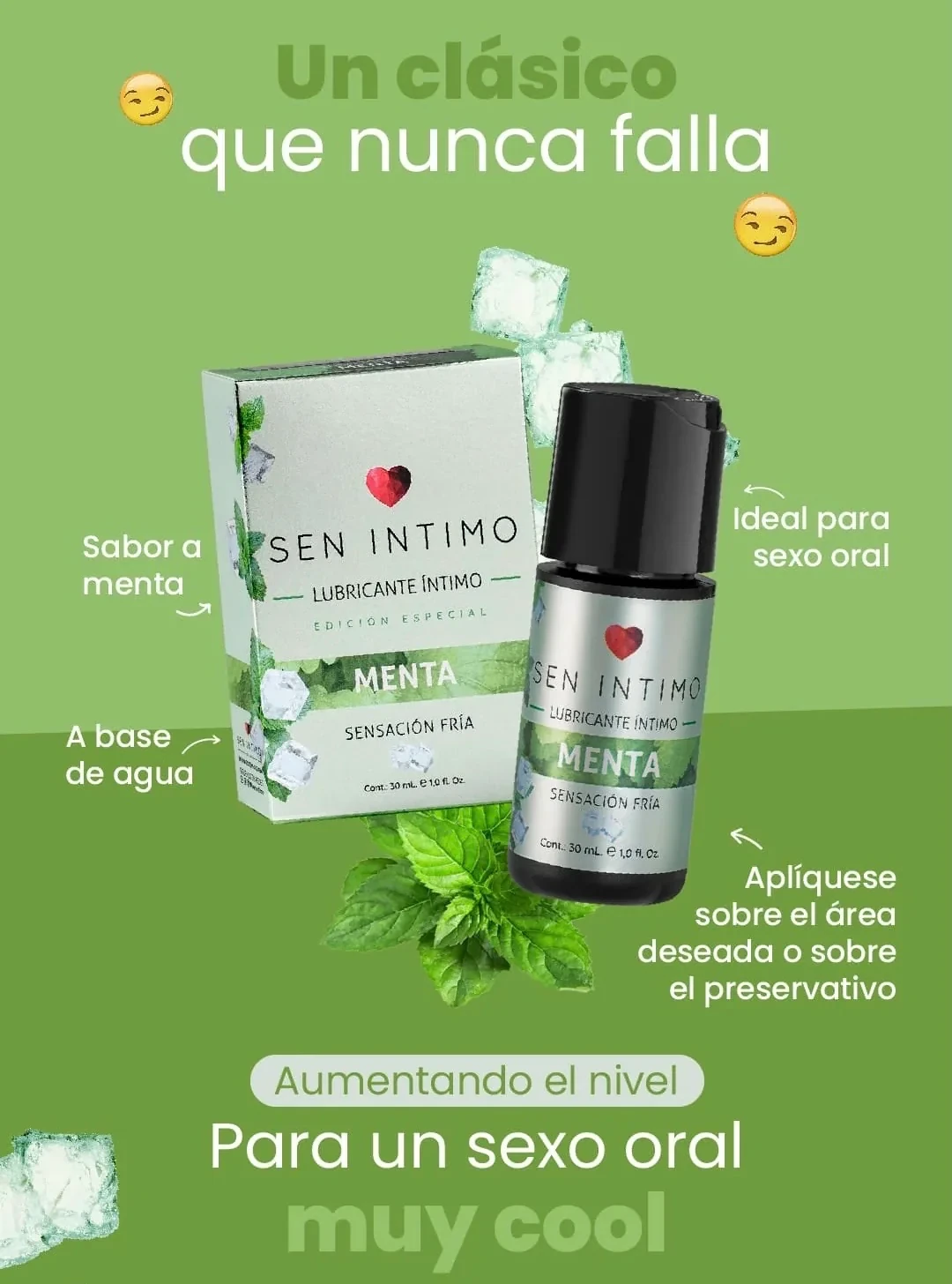 Lubricante Menta 30 ML