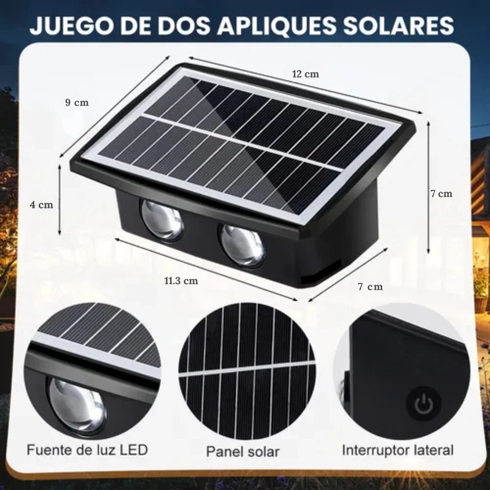 Lampara Solar Exterior  3