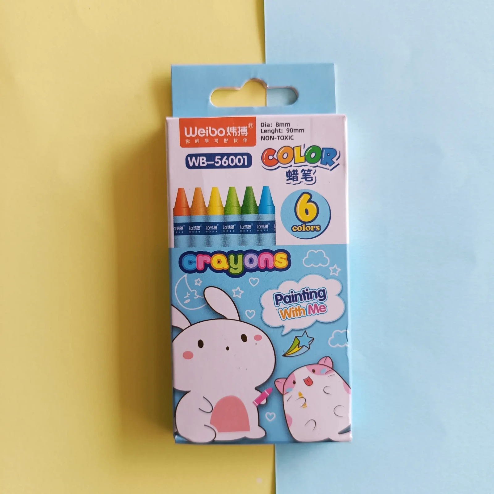 CAJA CRAYOLA WEIBO CORTA X6