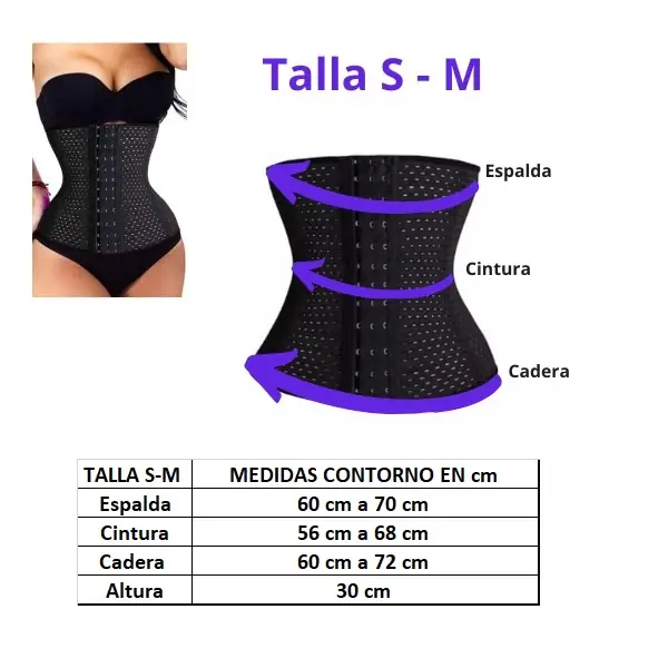 FAJA CINTURA ELASTICA TALLAS S-M 3