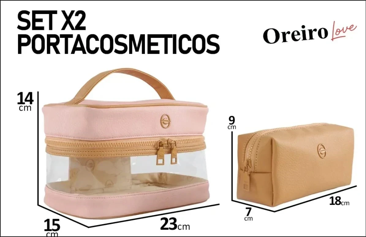 Portacosmeticos Oreiro Love 2