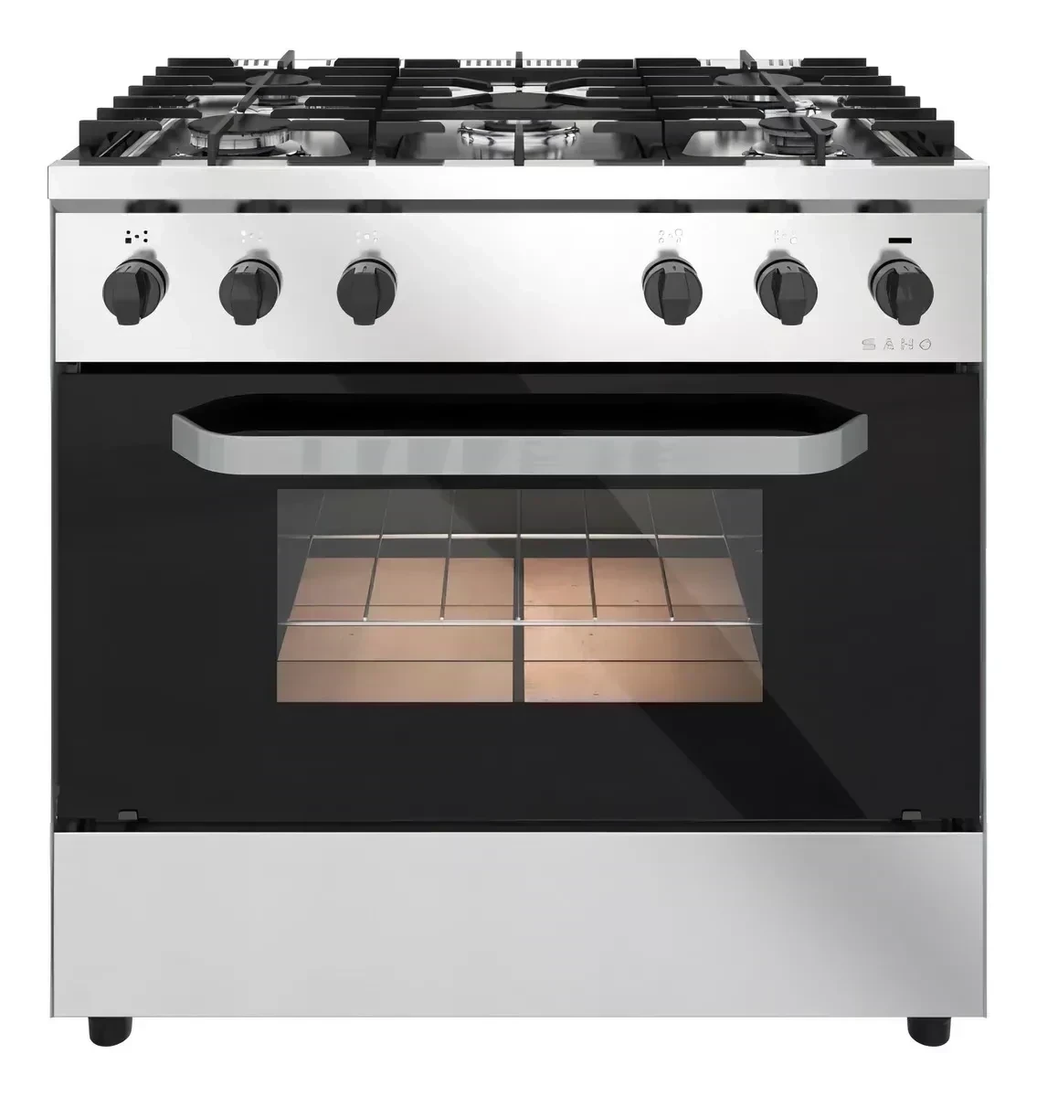 Cocina Industrial Morelli Saho 820 Kuma 5 Hornallas Puerta VIDRIO‼️SOLO POR PEDIDOS ‼️