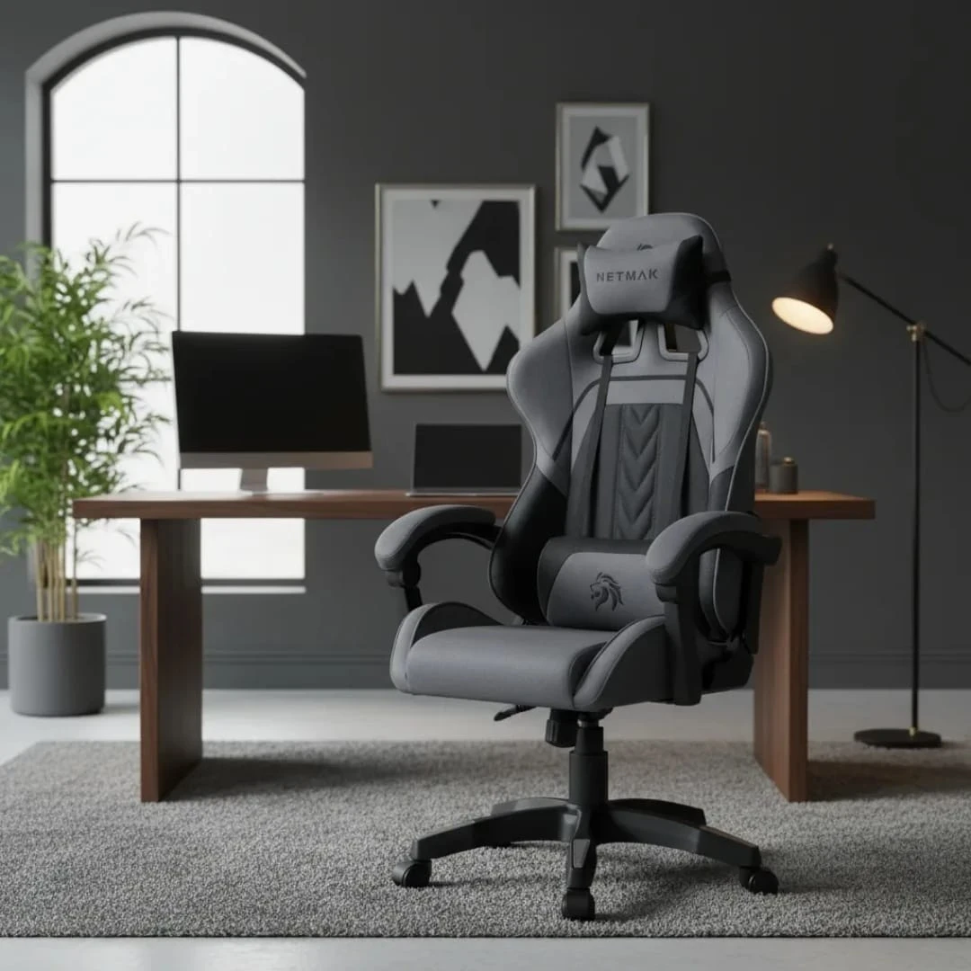 SILLA GAMER NETMARK GRIS NM-SG902