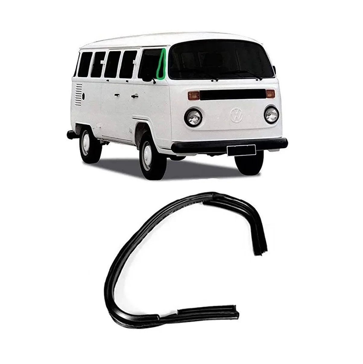 Goma ventanilla corta viento Kombi 1976-1999