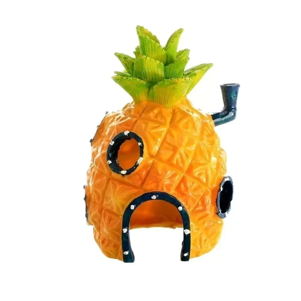 Piña casa de Bob Esponja chica adorno de resina