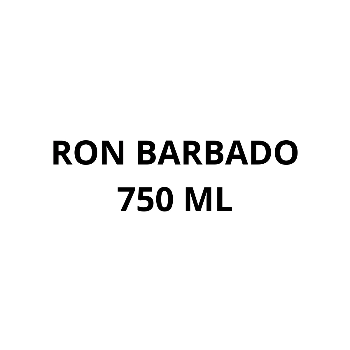 RON BARBADO 750 ML