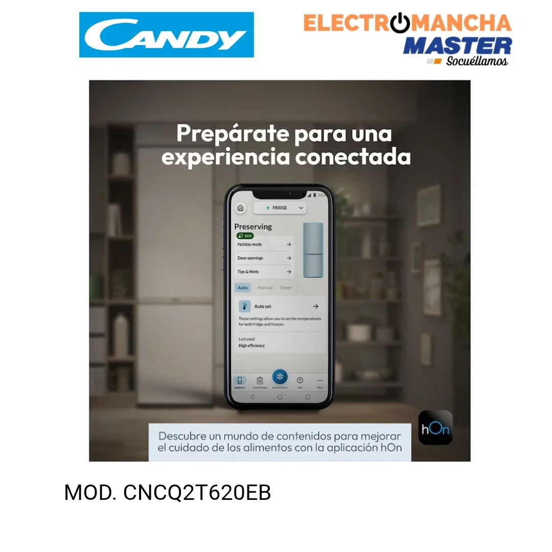 FRIGO COMBI CANDY CNCQ2T620EB 2,05*60 NF NEGRO E 9