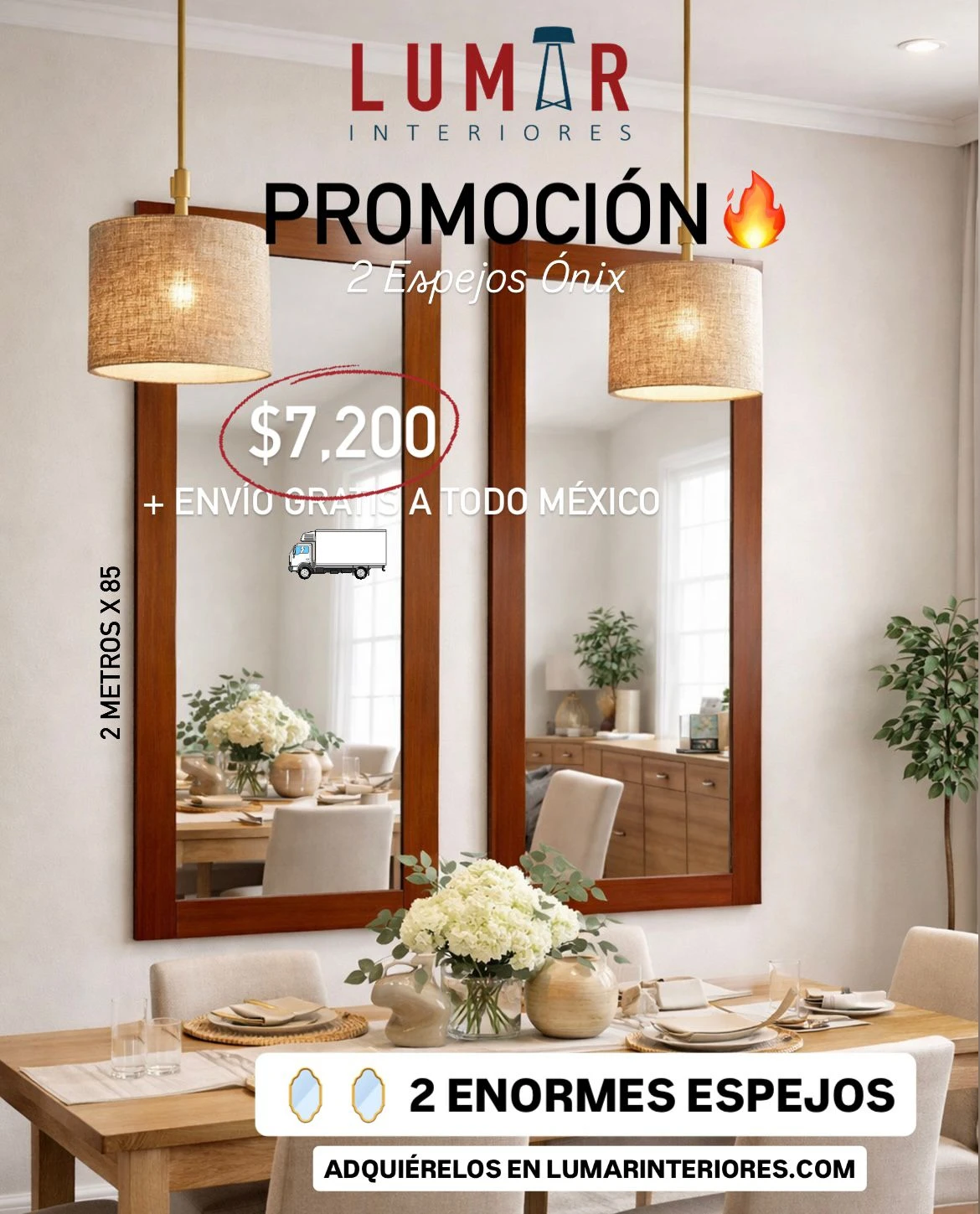 Set de 2 Espejos ONIX 200x85 cm 4