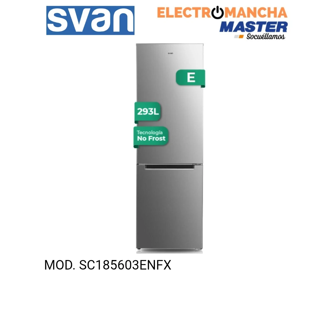 FRIGO COMBI SVAN SC185603ENFX 1,85 m. INOX NF E