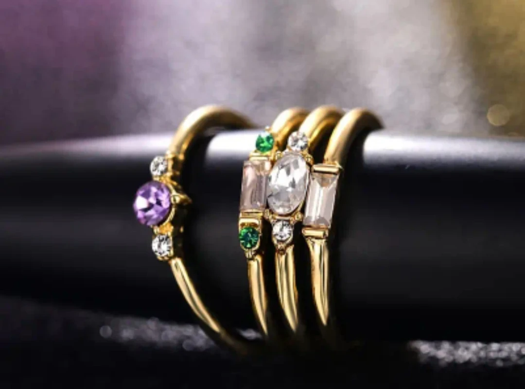 Juego 4 anillos 
