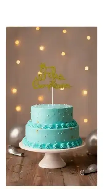 Topper feliz cumpleaños cursiva 3