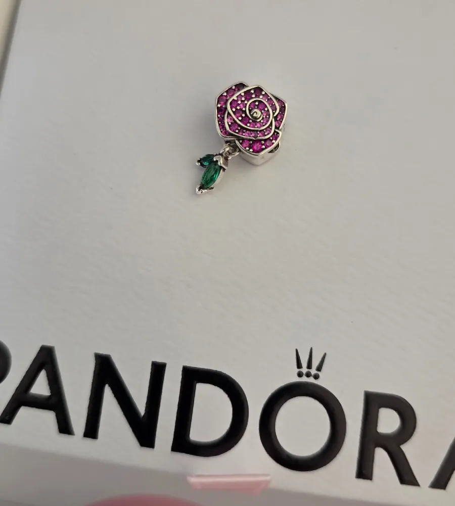 Pandora Sparkling Rose in Bloom Charm