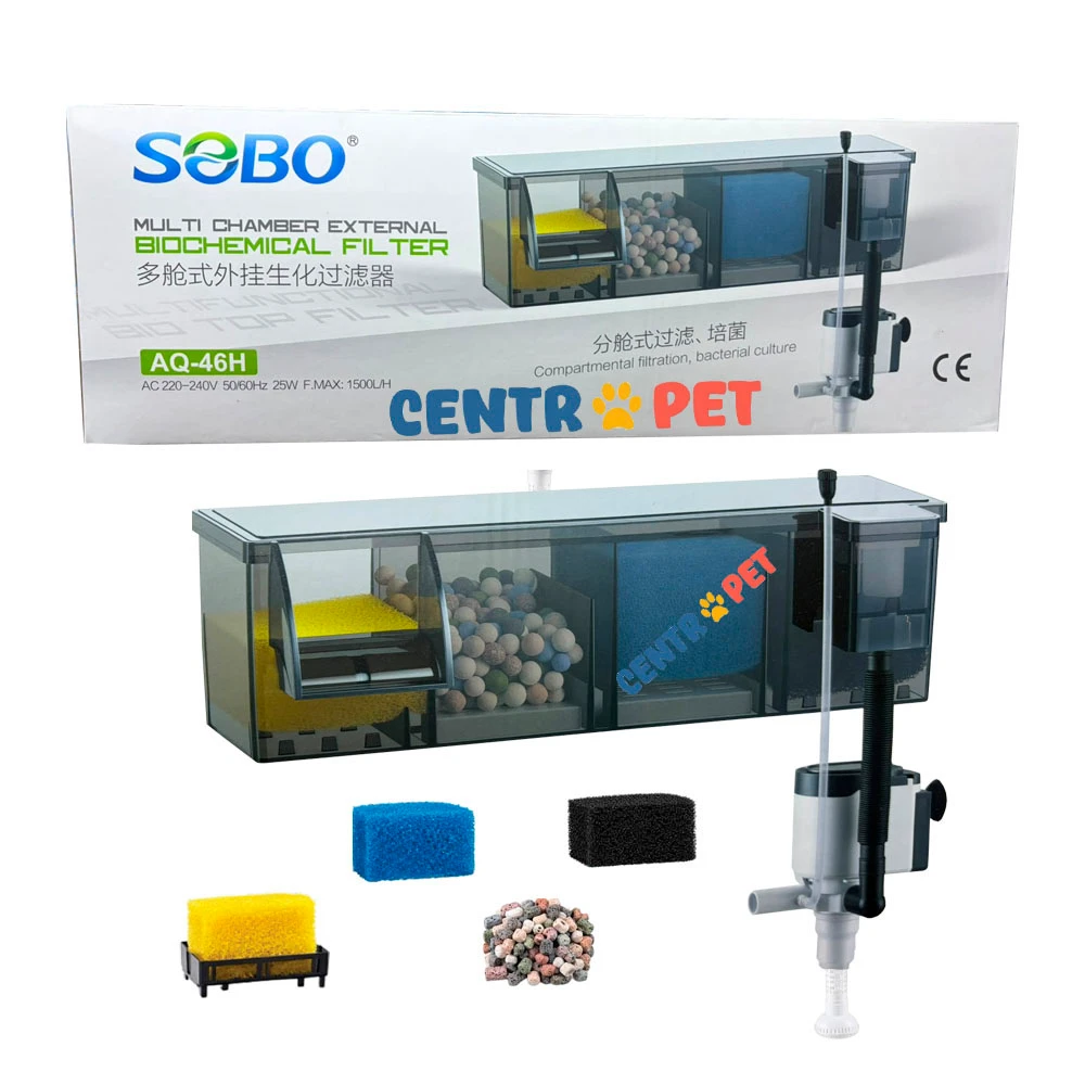 Filtro Multifuncional Sobo Aq-46h 15w 1500l/h