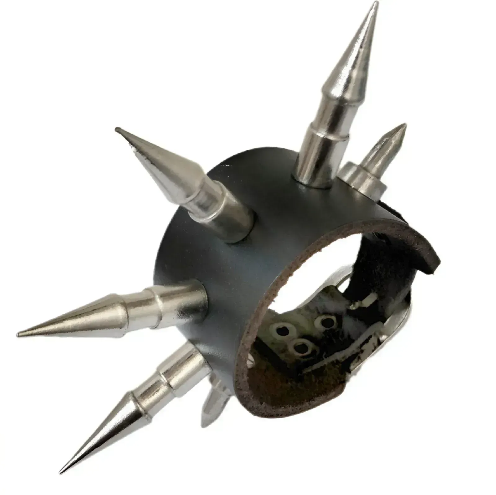 Muñequera Bala - Balas de 4cm Cuero Alta Resistencia - Tienda Del Metal