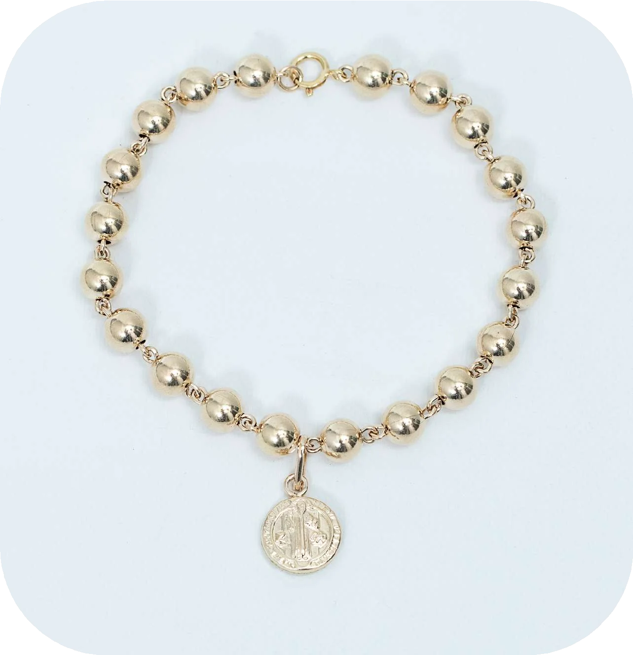 TB-02024799-PULSERA B6M SISTEMA DE AGARE DIJE SAN BENITO
