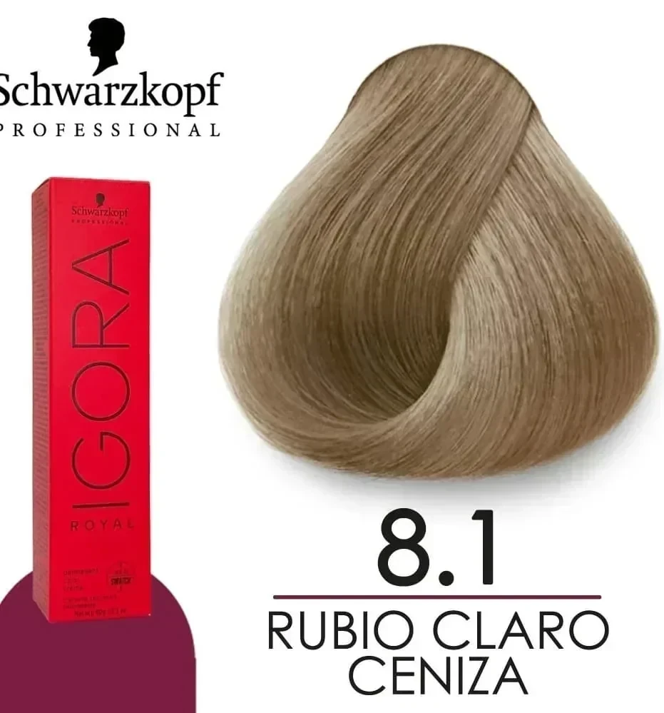igora 8.1 tinte rubio claro cenizo