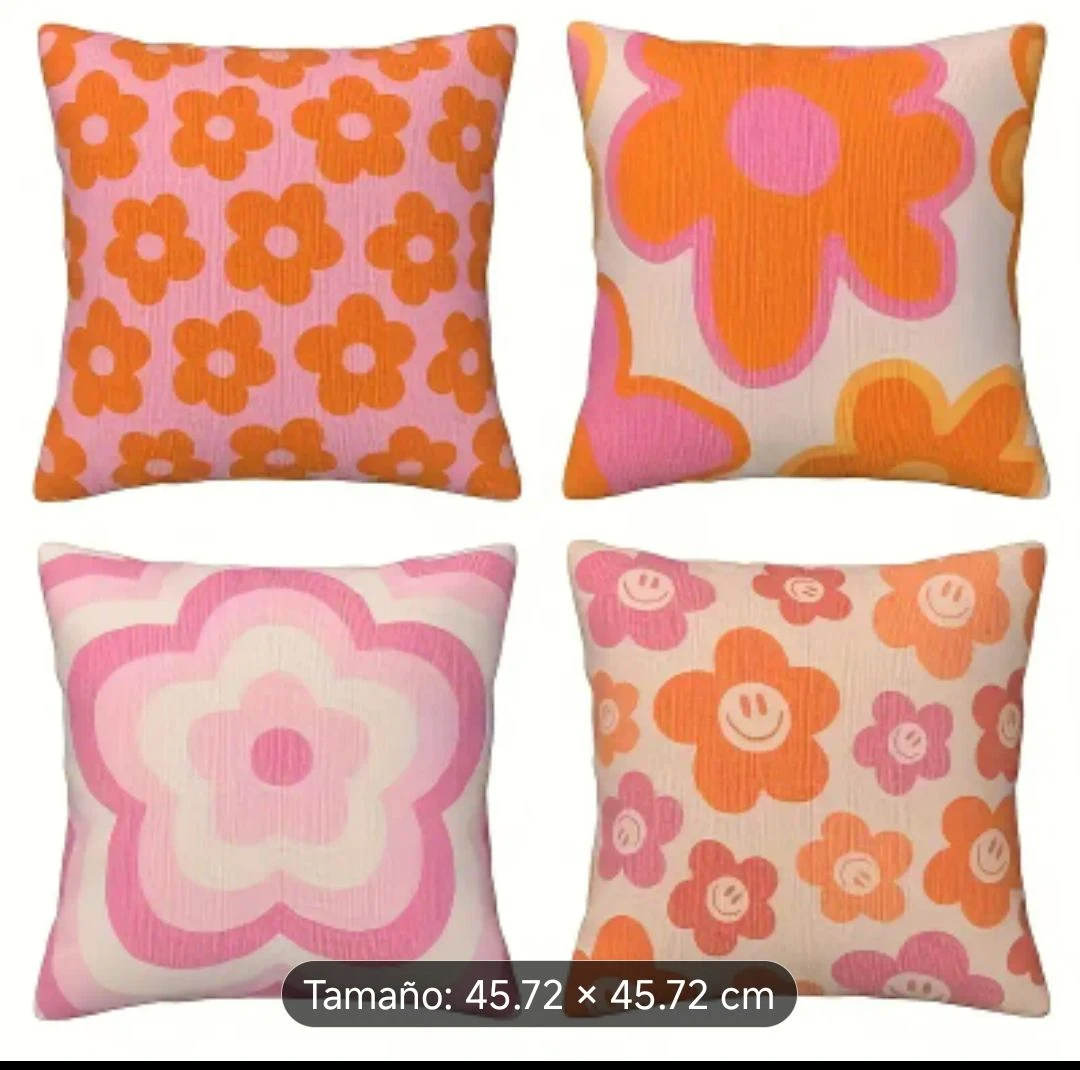 ALMOHADONES LINEA RUSTICO FLORES