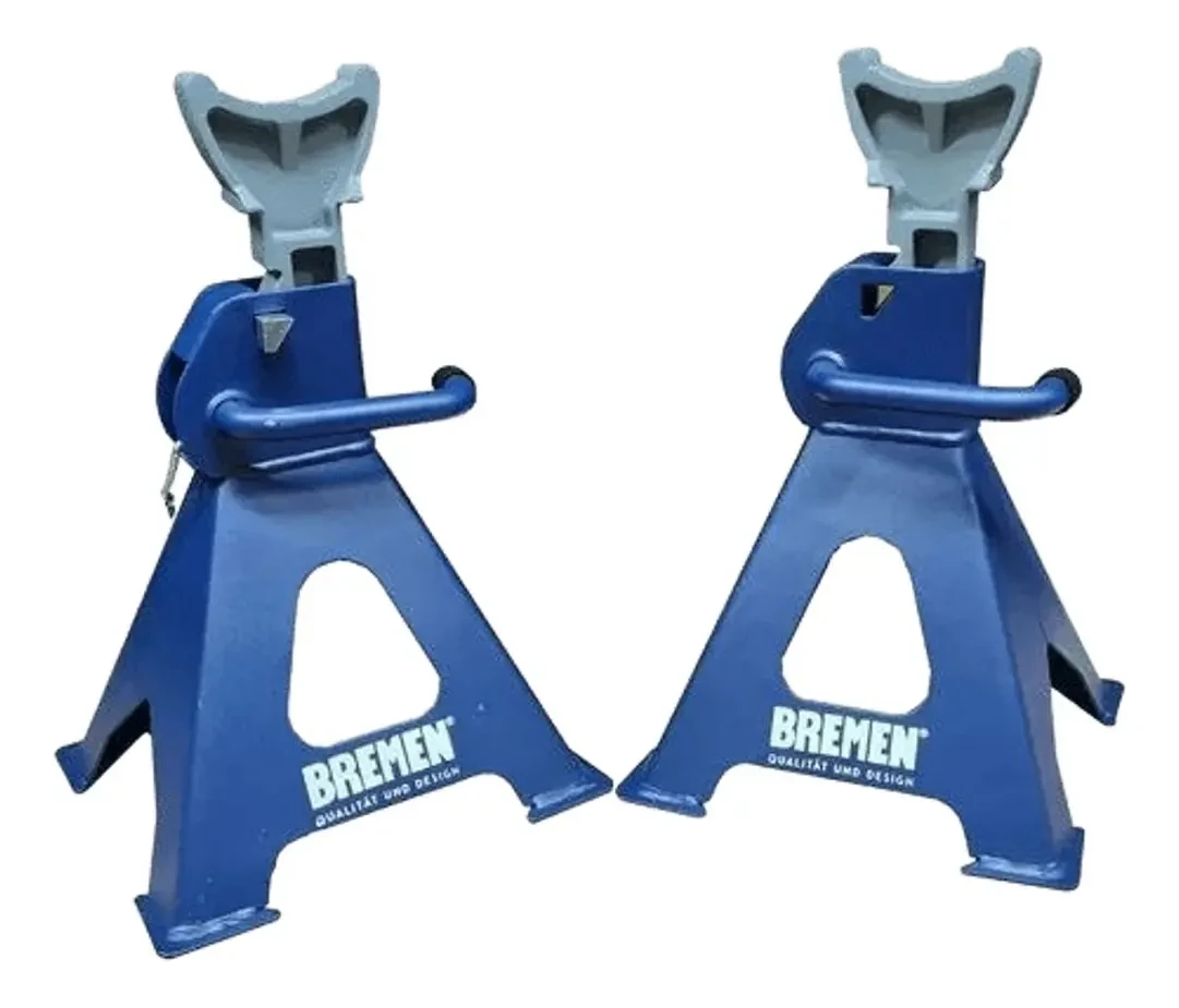 Juego Caballetes Tripode 3 Toneladas Reforzado Auto Bremen 5