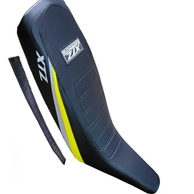 TP XTZ 125 Forro Tapizado Cold line negro / amarillo limon / gris / negro DW