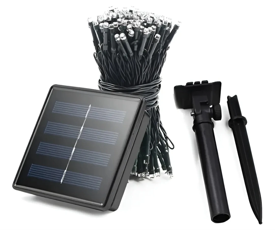Luces Solares LED 10 mt Amarilla Calida Navidad  3