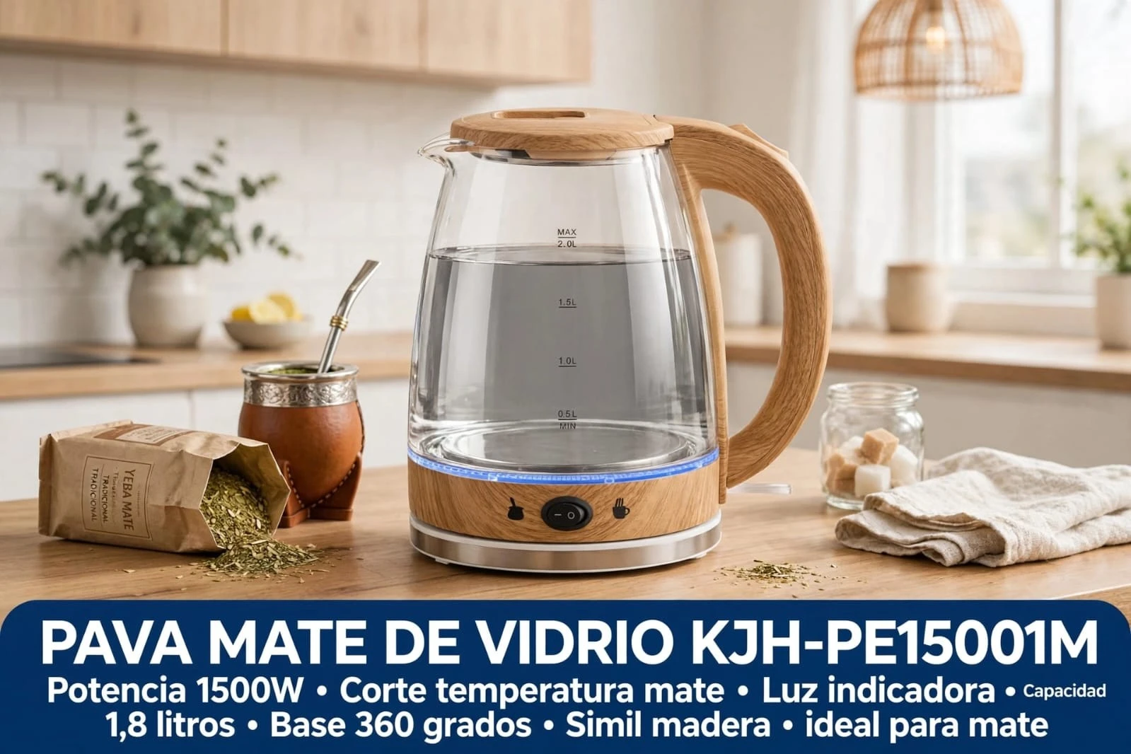 PAVA KANJI KJH-PE15001M VIDRIO SIMIL MADERA CORTE DE MATE