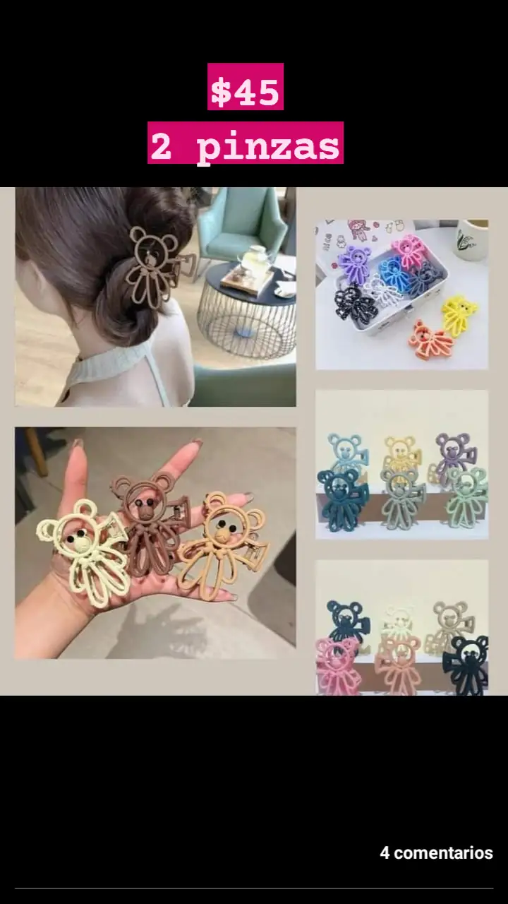 Pinzas formda de oso