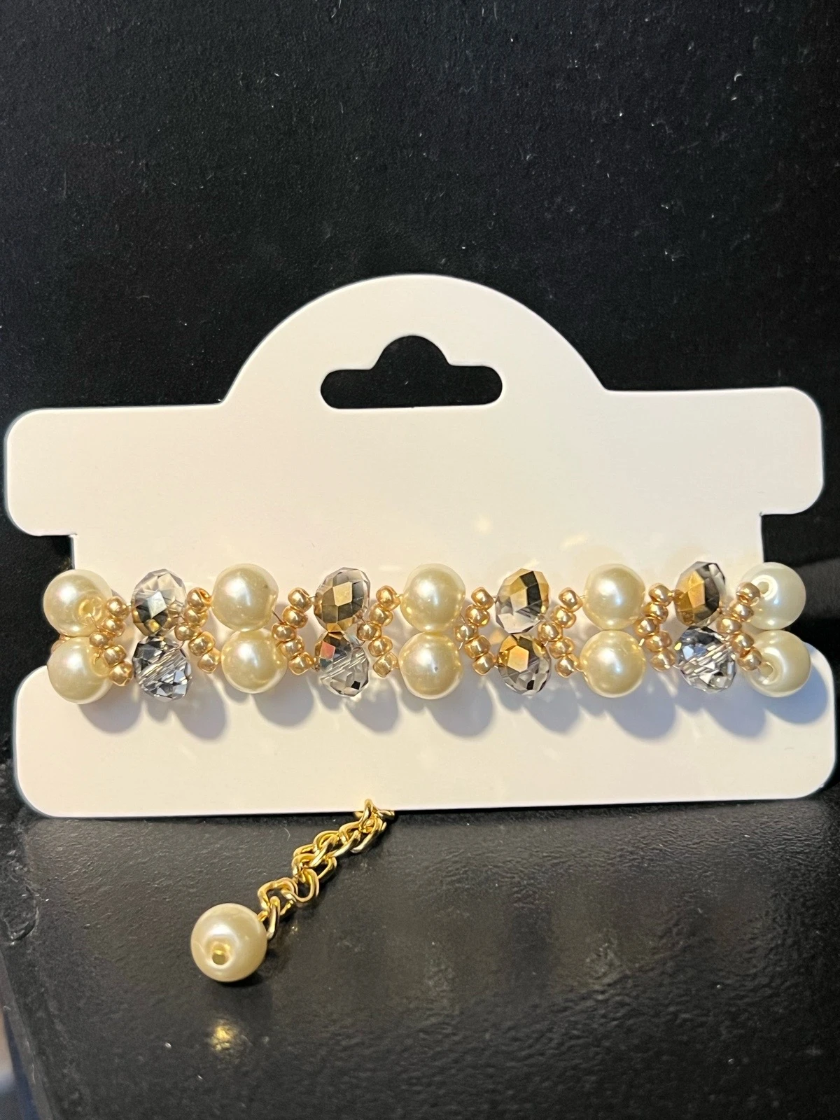 Pulsera de Perlas y Cristales  3