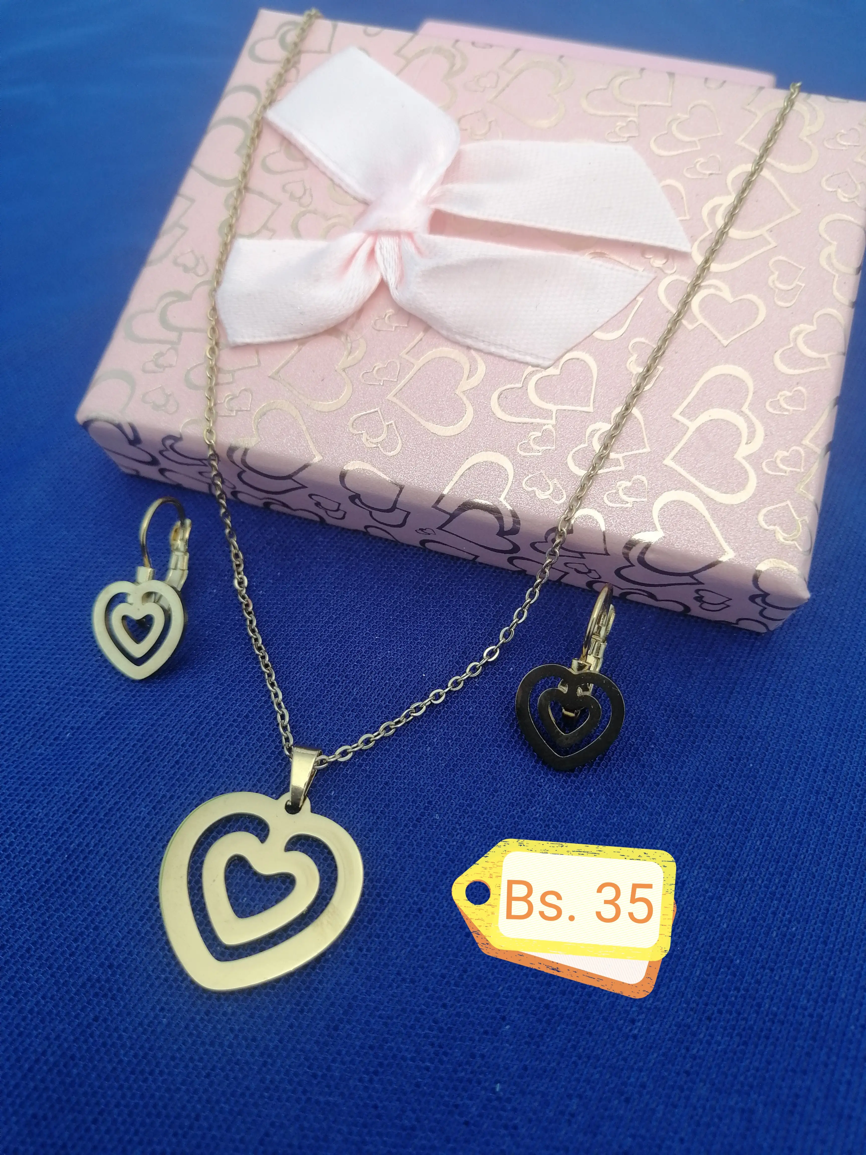 Colar de Corazón Doble