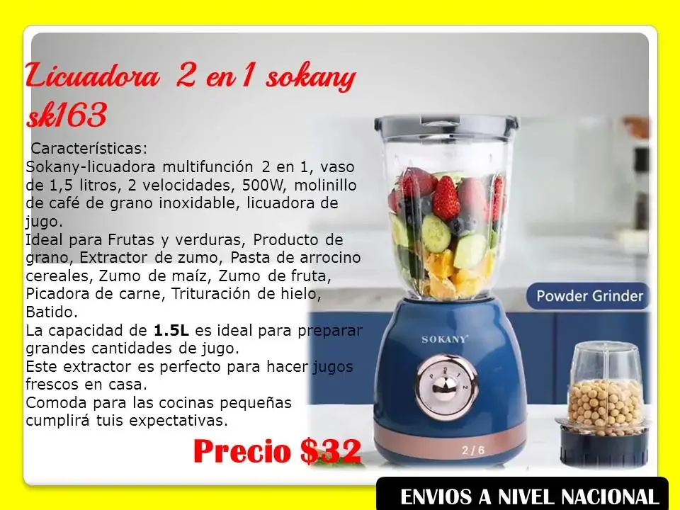 Licuadora Sokany 2