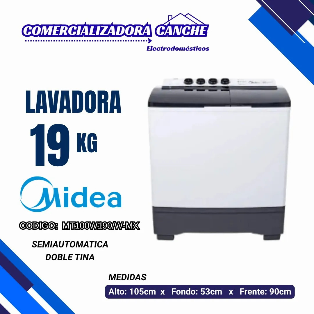 LAVADORA 19KG MIDEA