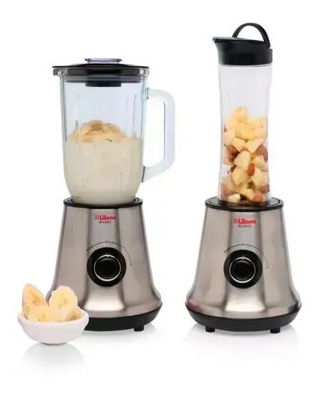Licuadora Liliana Al180 Jarra Vidrio + Vaso Deportivo 600w