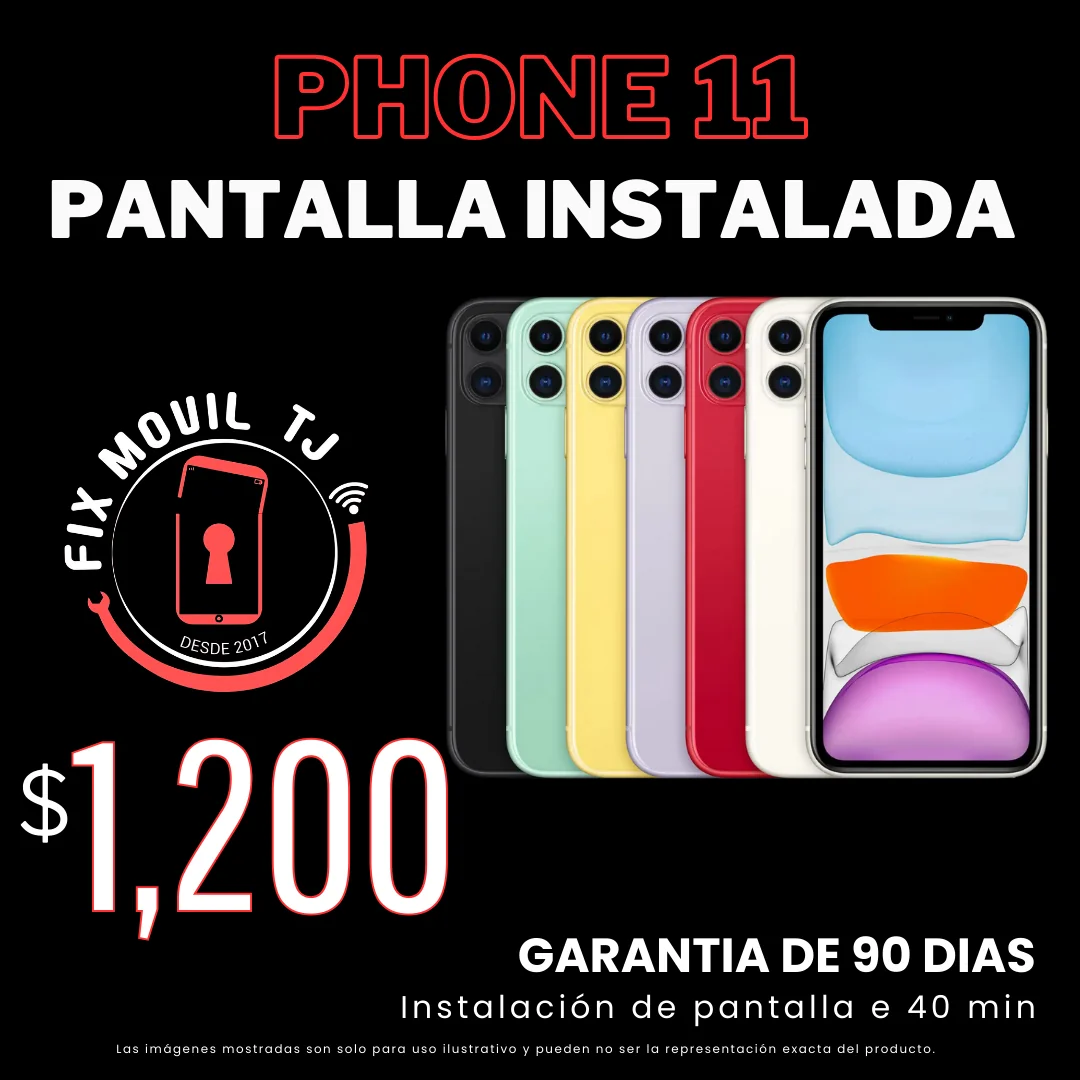 Pantalla de iphone 11 