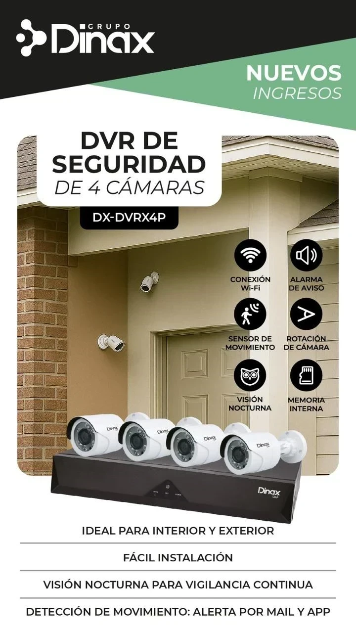 Kit camaras de seguridad Dinax