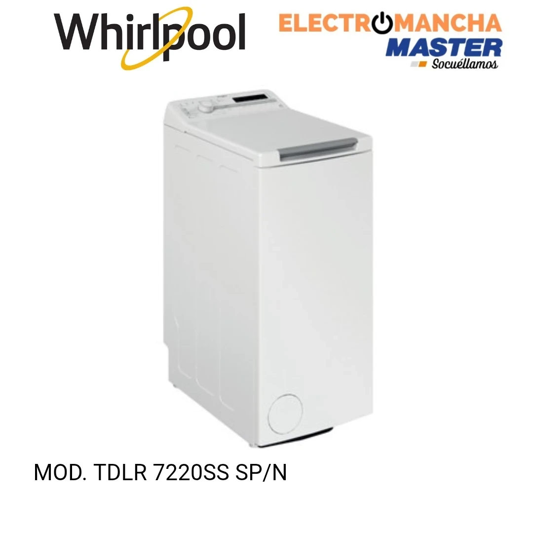 LAVADORA CARGA SUPERIOR WHIRLPOOL 7 KG. 1200 RPM. DISPLAY E  2