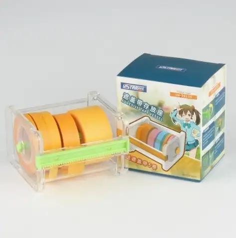 U Star Masking Tape Cutter Dispenser w/5 Paint Masking Tapes