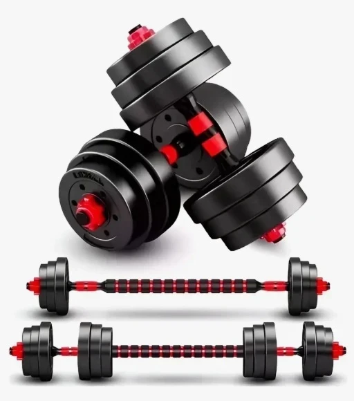 Set Mancuernas 20 Kg Barra Armable Ajustable