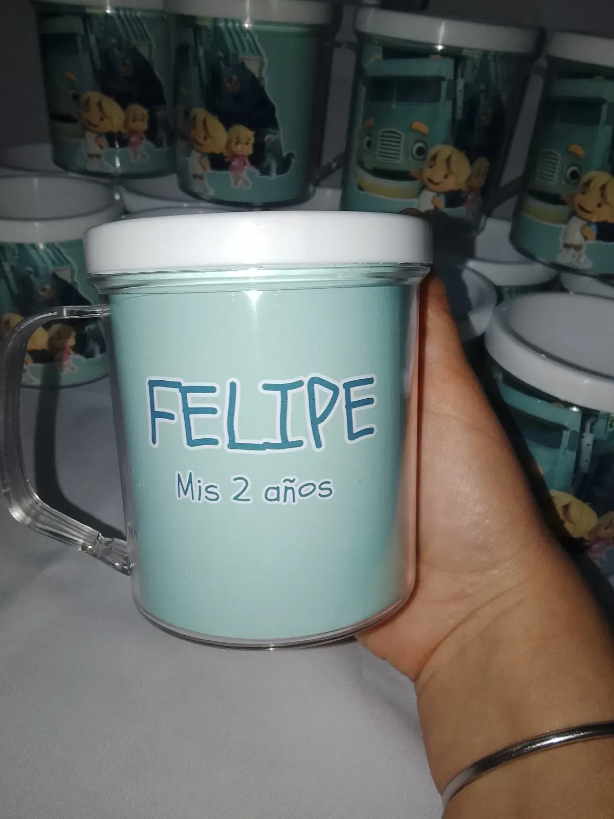 Taza acrílico pack por 10 unidades  3